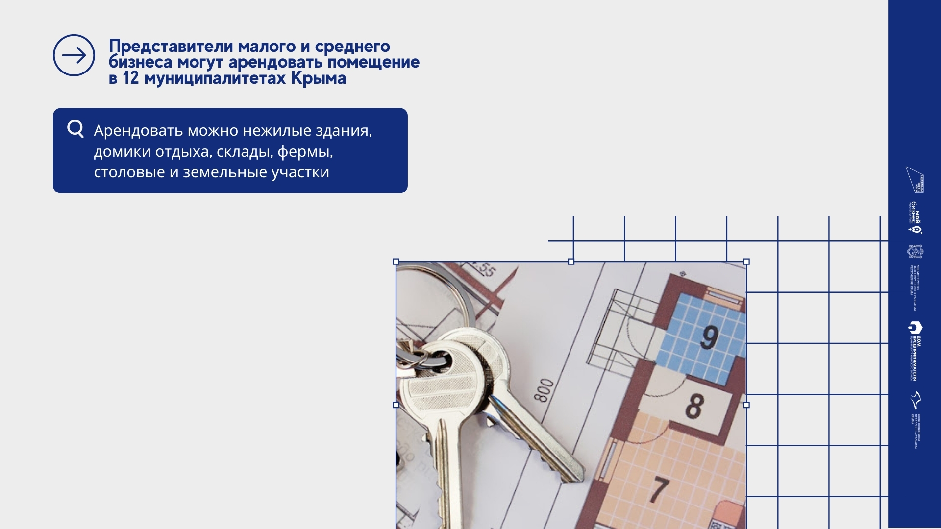 Представители малого и среднего бизнеса могут арендовать помещение в 12 муниципалитетах Крыма